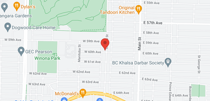 map of 3 1501 W 60TH AVENUE